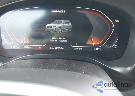 2022 BMW X3 M40I from USA, damaged, VIN 5UX83DP00N9L00050